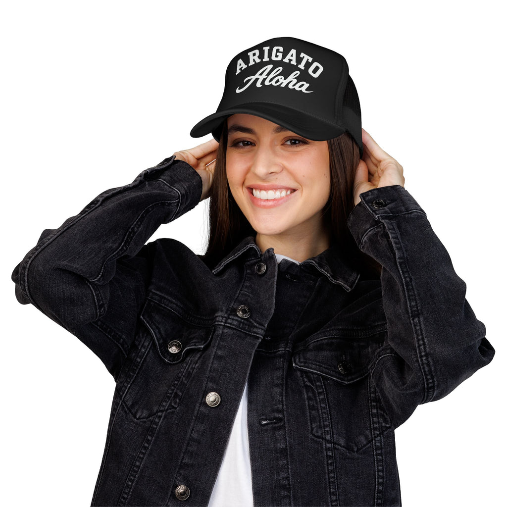Arigato Aloha Foam Trucker Hat